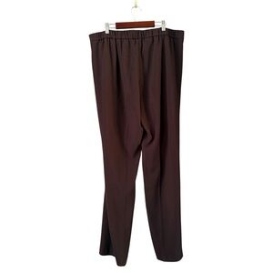 Aritzia Babaton Conan Mid Rise Slim Leg Pleated Trousers Rich Mocha Size 14